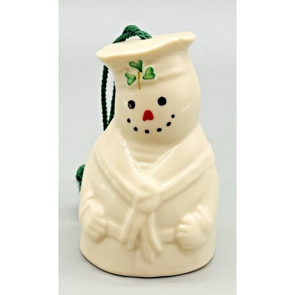Belleek Sailor Snowman Christmas Ornament 1999 Bell Made In Ireland B2411 - Picture 1 of 9